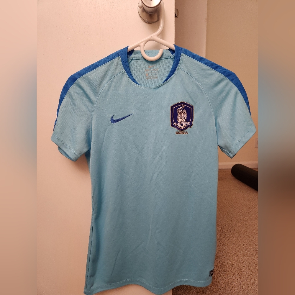 Nike South Korean Football Association Blue Tshirt Large